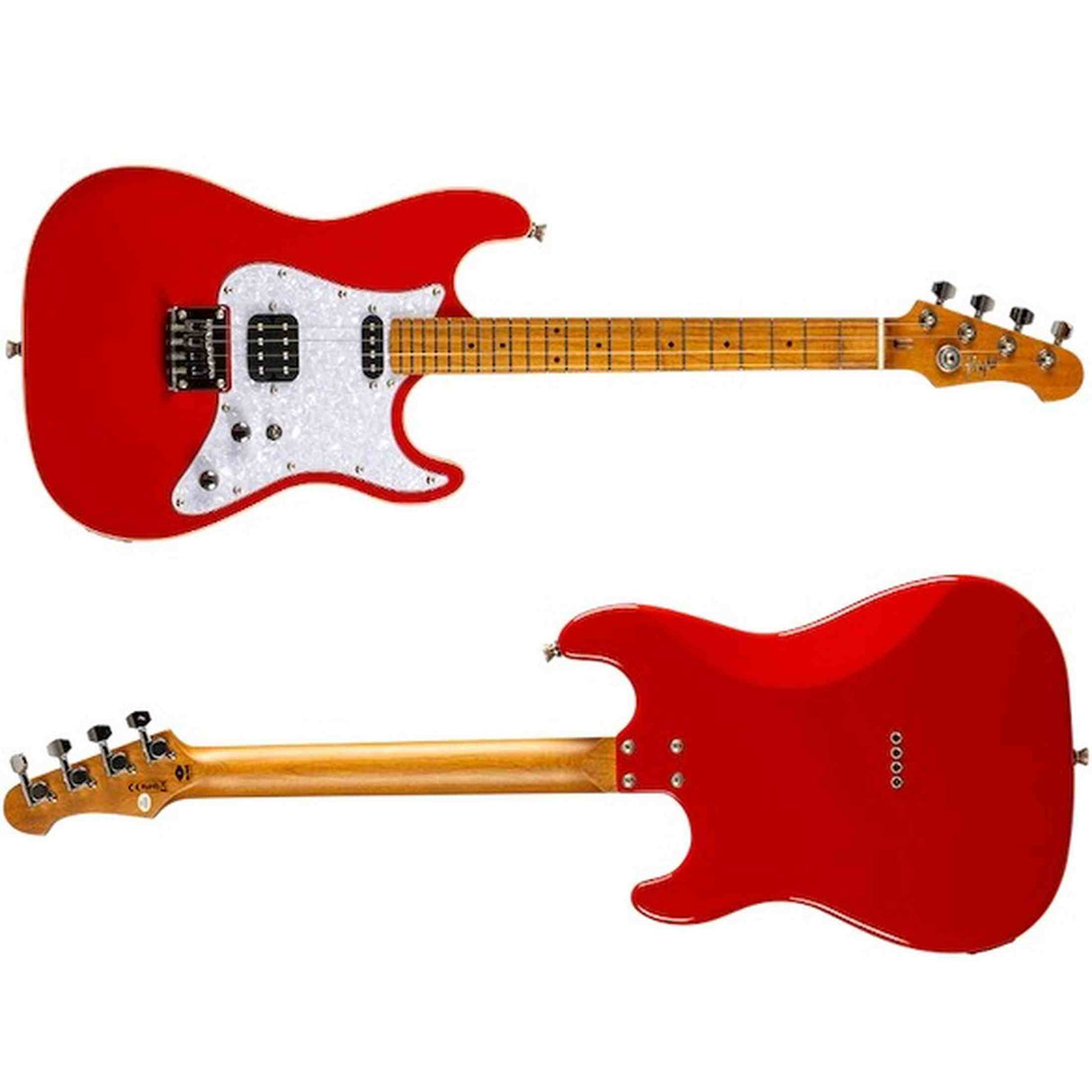 Flight Pathfinder RD Baritone Solid Body Elektrische Ukulele met Humbucker, Single Coil Pickups en Roasted Maple Hals