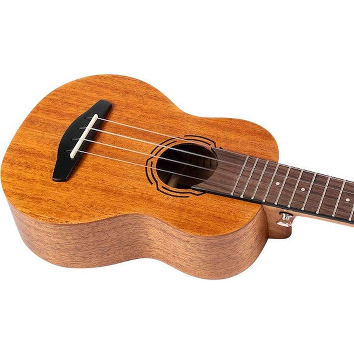Flight NUS500 Soprano Ukulele met Solid Mahogany Top, Rosewood Toets en D’Addario EJ87 Snaren