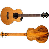 Flight Lily Baritone EQ-A Elektrisch-Akoestische Baritone Ukulele met Solid Cedar Top, Mango Body en Stalen Snaren