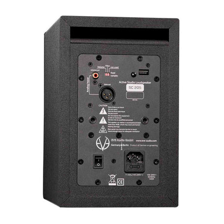 EVE Audio SC205 actieve 2-weg studiomonitor 5 inch 100W 53Hz-21kHz 101 dB met DSP SMART-knob