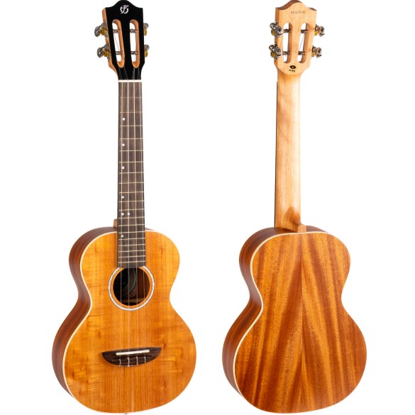 Flight Iris Tenor Calantas Ukulele met Solid Calantas Top, Mahogany Body en Fluorocarbon Snaren