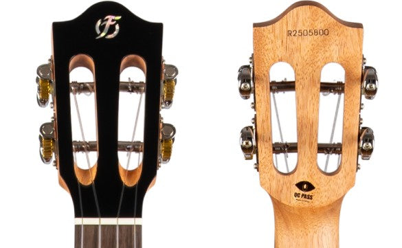 Flight Iris Tenor Calantas Ukulele met Solid Calantas Top, Mahogany Body en Fluorocarbon Snaren