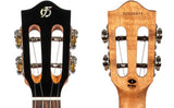Flight Iris Tinta Concert TBK Ukulele met All Solid Mahogany Body, Rosewood Toets en Fluorocarbon Snaren, Transparent Black