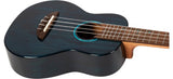 Flight Iris Tinta Concert TDB Ukulele met All Solid Mahogany Body, Rosewood Toets en Fluorocarbon Snaren, Transparent Blue