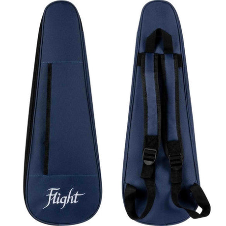 Flight Iris Tinta Concert TDB Ukulele met All Solid Mahogany Body, Rosewood Toets en Fluorocarbon Snaren, Transparent Blue