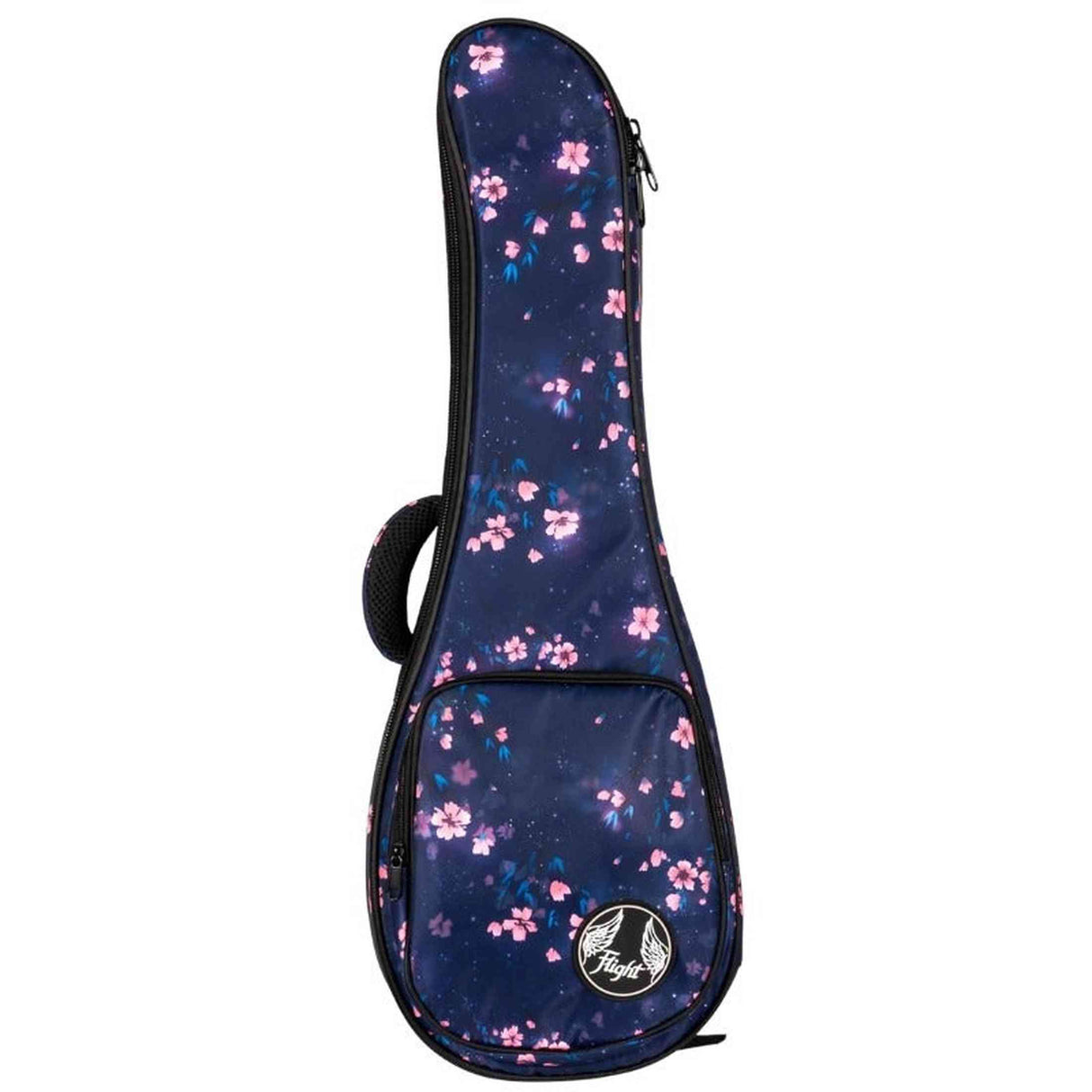 Flight FUB-S-SAKURA Padded Gig Bag for Soprano Ukulele with Sakura Design and Accessory Pocket
