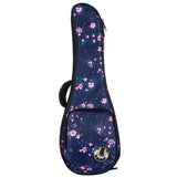 Flight FUB-C-SAKURA Padded Gig Bag for Concert Ukulele with Sakura Design and Accessory Compartment