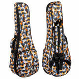 Flight FUB-C-CATS Padded Gig Bag for Concert Ukulele with Cats Design and Accessory Compartment