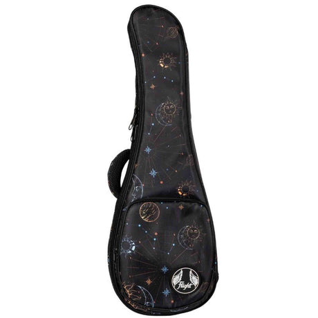 Flight FUB-S-GALAXY Gevoerde Gigbag voor Soprano Ukulele met Galaxy Design en Accessoirevak