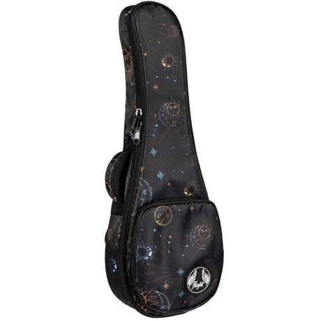 Flight FUB-S-GALAXY Gevoerde Gigbag voor Soprano Ukulele met Galaxy Design en Accessoirevak