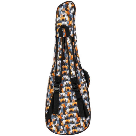 Flight FUB-B-CATS Padded Gig Bag for Baritone Ukulele with Cats Design and Accessory Compartment