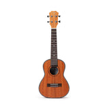 TOM 200 Concert Ukulele Massief Mahonie met Rosewood en Luxe Hoes