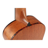 TOM 200 Concert Ukulele Massief Mahonie met Rosewood en Luxe Hoes
