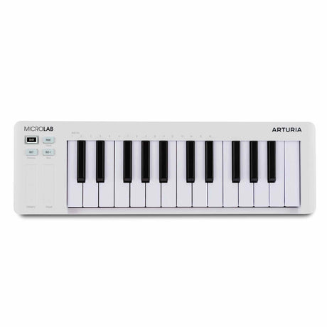 Arturia MicroLab mk3 White – Compact USB/MIDI keyboard met 25 toetsen en touch-strips