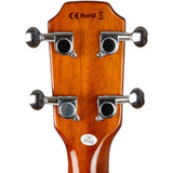 Flight Vanguard Transparent Purple – Elektrische Solidbody Tenor Ukulele met 2 Humbuckers