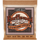Ernie Ball 2145 Earthwood Fosforbrons Akoestische Gitaarsnaren Custom Light 11.5–54