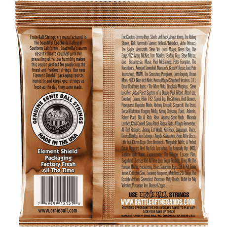 Ernie Ball 2151 Earthwood Fosforbrons Akoestische Gitaarsnaren Rock & Blues 10–52