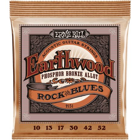 Ernie Ball 2151 Earthwood Fosforbrons Akoestische Gitaarsnaren Rock & Blues 10–52