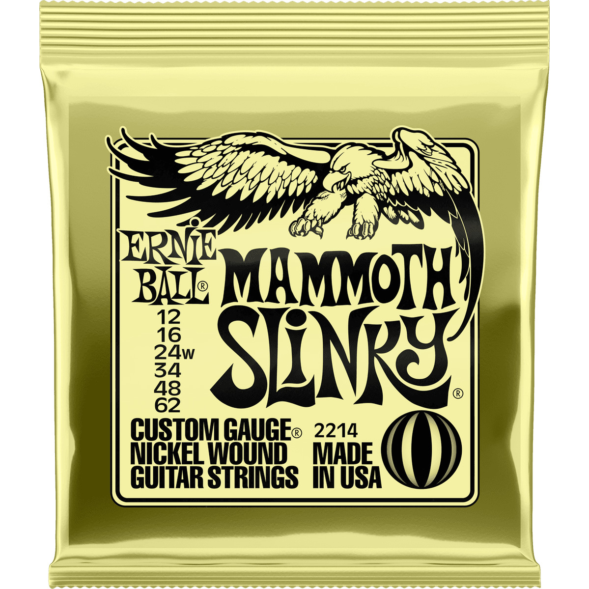 Ernie Ball 2214 Mammoth Slinky elektrische gitaarsnaren 012-062