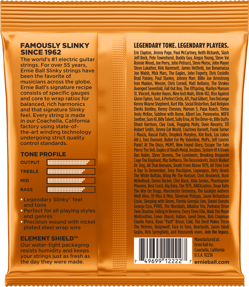 Ernie Ball 2222 Hybrid Slinky elektrische gitaarsnaren 009-046