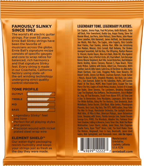 Ernie Ball 2222 Hybrid Slinky elektrische gitaarsnaren 009-046