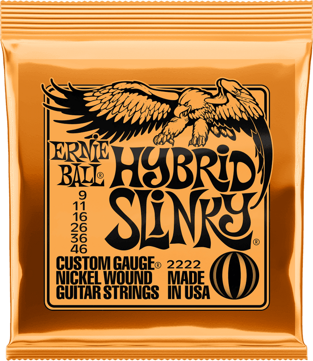 Ernie Ball 2222 Hybrid Slinky elektrische gitaarsnaren 009-046
