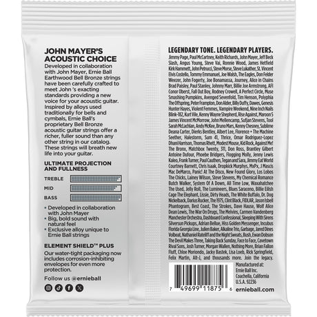 Ernie Ball 2344 Earthwood Bell Bronze Akoestische Gitaarsnaren Medium 13–56