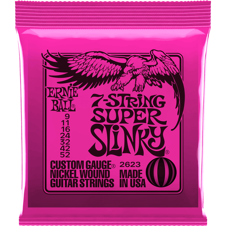 Ernie Ball 2623 Super Light elektrische gitaarsnaren 7-snarig 009-052