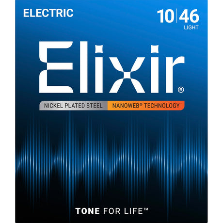 Elixir 12052 Nanoweb elektrische gitaarsnaren Light 010-046