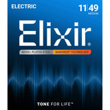 Elixir 12102 Nanoweb elektrische gitaarsnaren Medium 011-049