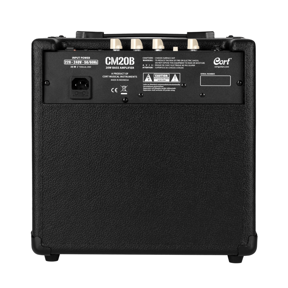 CORT CM20B basversterker 20 Watt zwart