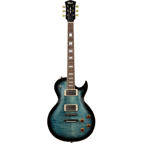 CORT CR250DBB Elektrische gitaar LP-model Dark Blue Burst