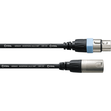 Cordial CCM FM Essentials Microfoonkabel – XLR mannelijk/vrouwelijk – Zwart