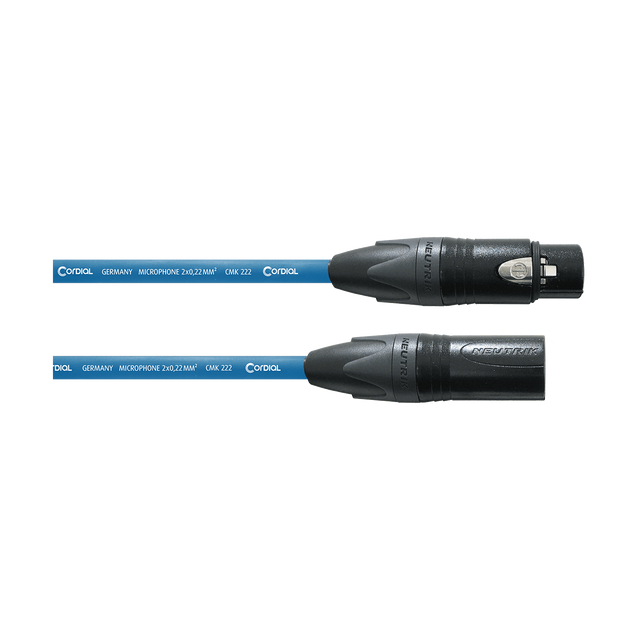 Cordial CMP FM BL Select Microfoonkabel – XLR mannelijk/vrouwelijk – Blauw