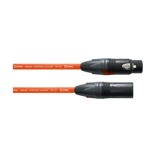 Cordial CMP FM OR Select Microfoonkabel – XLR mannelijk/vrouwelijk – Oranje