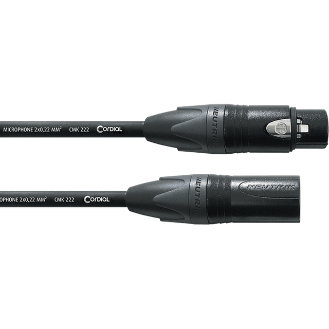 Cordial CMP FM Select Microfoonkabel – XLR mannelijk/vrouwelijk – Zwart