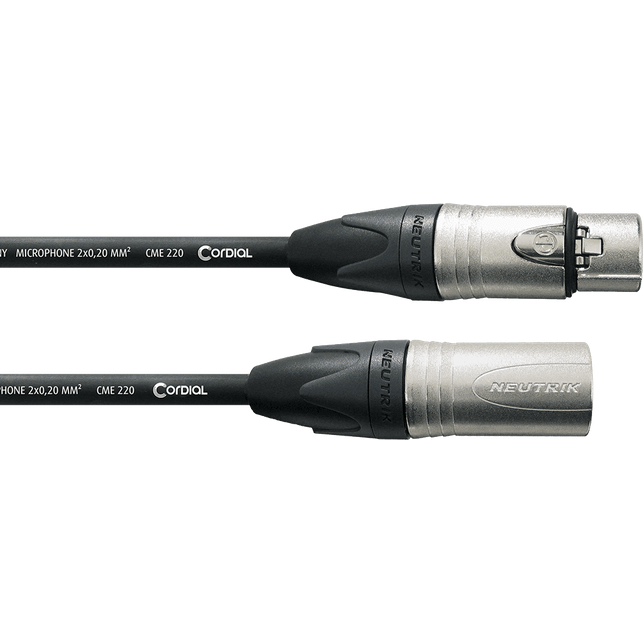 Cordial CXM FM Select Microfoonkabel – XLR mannelijk/vrouwelijk – Zwart