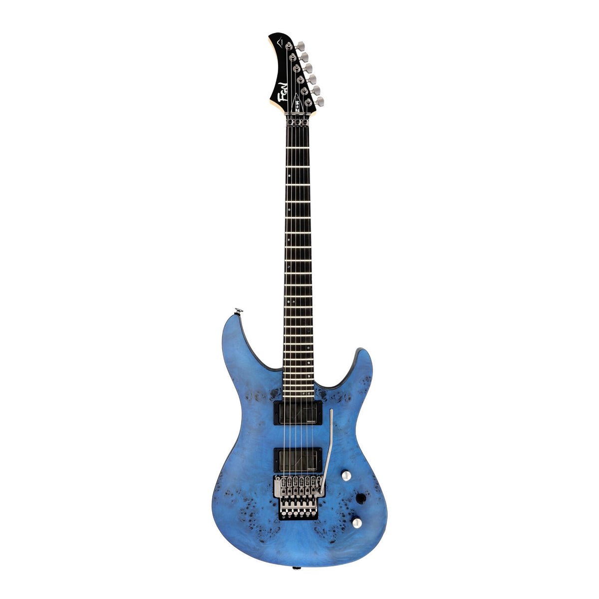FGN J-Standard Mythic EW Trem elektrische gitaar Arctic Blue Flat Fishman Fluence
