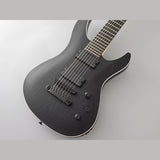 FGN J-Standard Mythic elektrische gitaar Open Pore Black 7-snarig Fishman Fluence