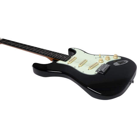 EKO ST300 BLK Tribute series elektrische gitaar zwart