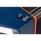 HOHNER A2901 XS Accordeon – 21 toetsen en 15 basssen, Blauw-Oranje, met gigbag en draagband voor kinderen