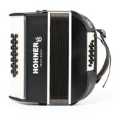 HOHNER A2931 XS Knopaccordeon- 21 knoppen en 15 bassen Grijs‑Wit met gigbag en volwassen draagriem