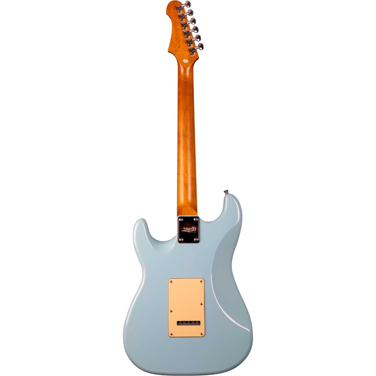 JET JS-300 BL S-style Elektrische Gitaar SSS Tremolo Roasted Maple Toets Sonic Blue
