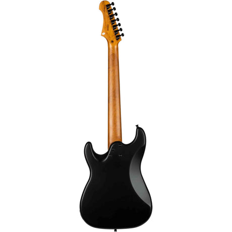 JET JS-407 MBK R 7-snarige S-style Elektrische Gitaar HH Vaste Brug Rosewood Toets Mat Zwart
