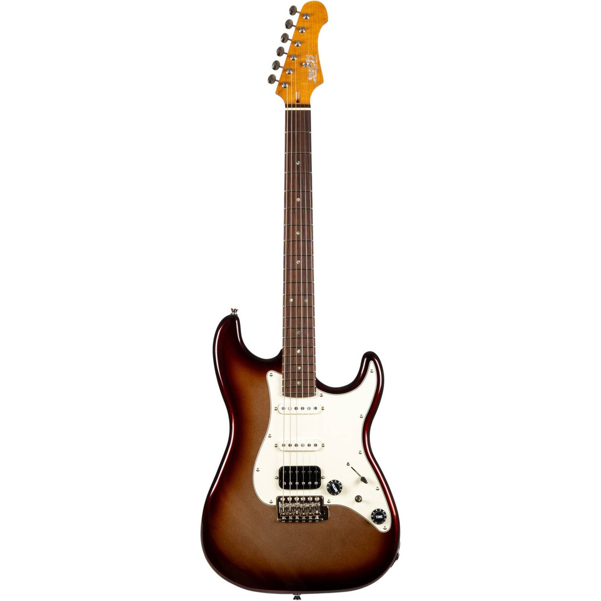 JET JS-40 Metallic Burst S-style Elektrische Gitaar HSS Rosewood Toets Wilkinson Tremolo