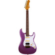 JET JS-480 VI G S-style Elektrische Gitaar HSS Alnico V Tremolo Rosewood Toets Violet met Gouden Hardware