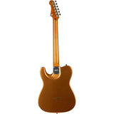 JET JT-30 Gold T-style Elektrische Gitaar SS Roasted Maple Wilkinson Brug Metallic Goud