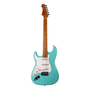 JET JS-300 SFG LH Linkshandige Elektrische Gitaar SSS Tremolo Roasted Maple Toets Seafoam Green