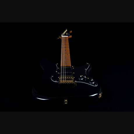 Jet Guitars JS-400 BKG elektrische gitaar - Zwart Gouden Hardware