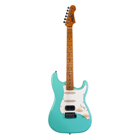 JET JS-400 SFG S-style Elektrische Gitaar HSS Tremolo Roasted Maple Hals Seafoam Green